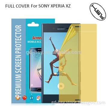 HUYSHE Factory Supply for Sony Xperia XZ TPU 3D full cover tempered glass screen protector for Sony XZ